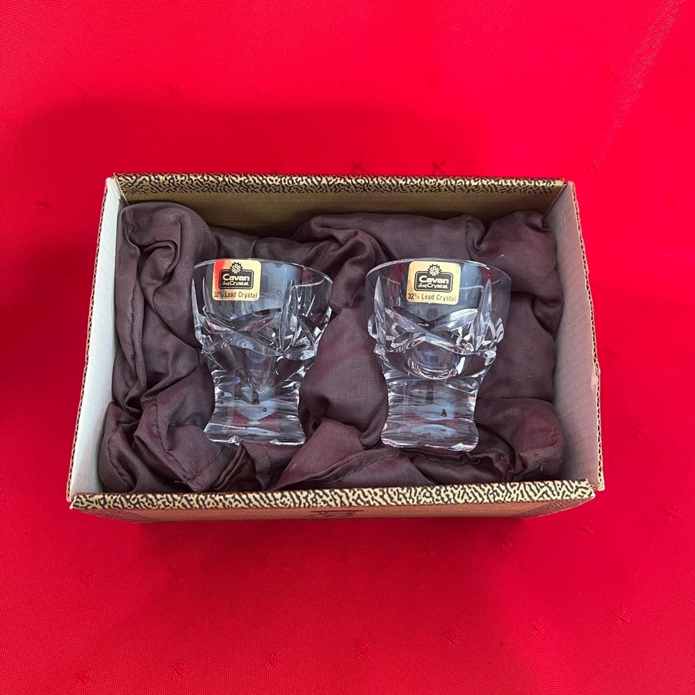 Crystal Shot Glass Set by Cavan Irish crystal